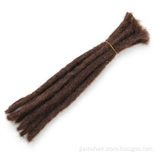 straight handmade dreadlocks hair extensions black reggae synthetic crochet braiding hair for women and men dreadlock Human Hair